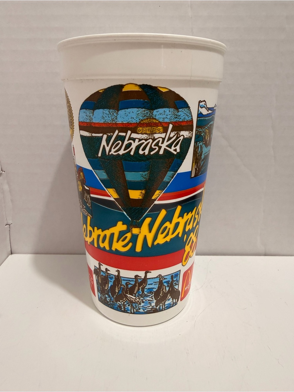 1988 McDonald's Celebrate Nebraska '88 32oz Cup Vintage Huskers Souvenir